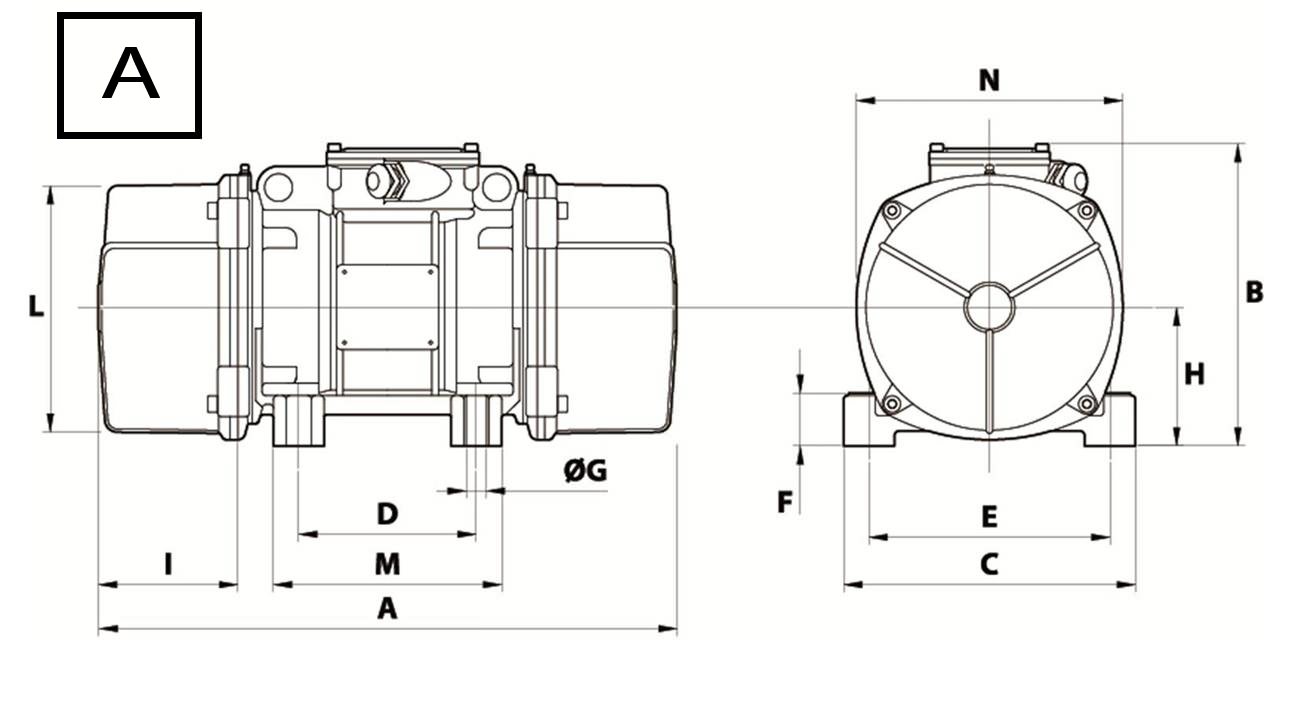 Диаметр вибратора. Вибродвигатель MVSI 3/200-300-s02-MF. Ив-99е габариты. Ив 99е схема. Ив 99б габариты.